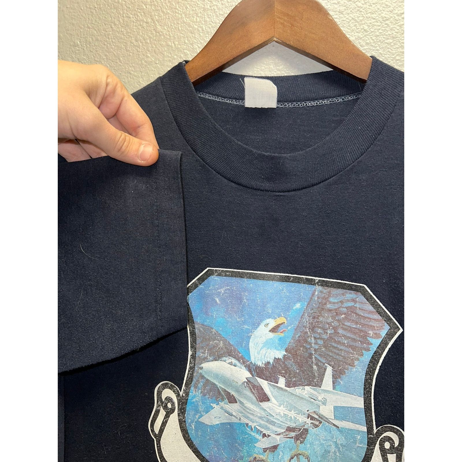 Vintage Vintage Air Force ROTC Shirt AFROTC MSU Tee 80s 70s Medium Size US M / EU 48-50 / 2 - 5 Thumbnail