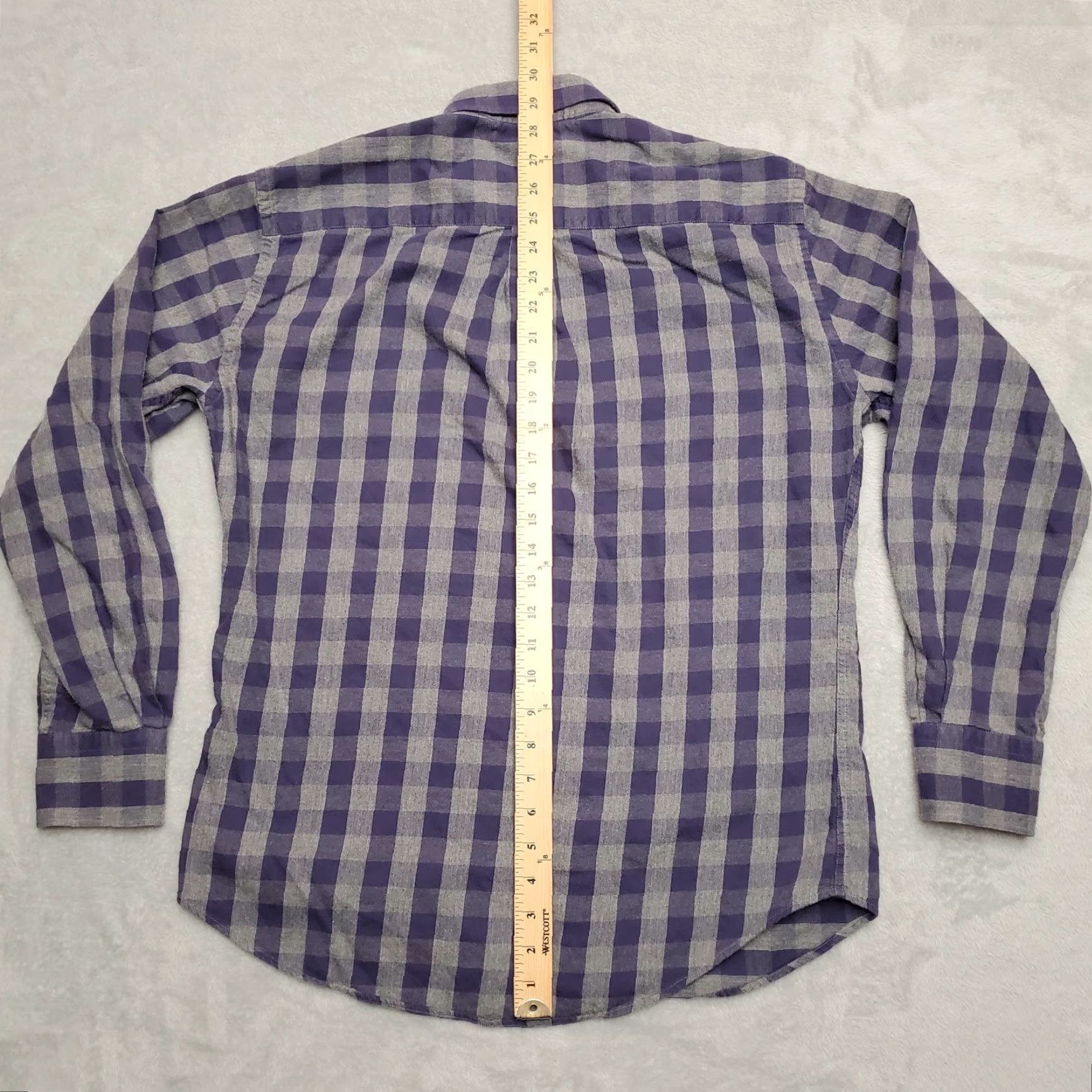 Peter Millar VINTAGE Peter Millar Shirt Mens Medium Blue Plaid Mountainside Flannel Long Sleeve Size US M / EU 48-50 / 2 - 7 Thumbnail