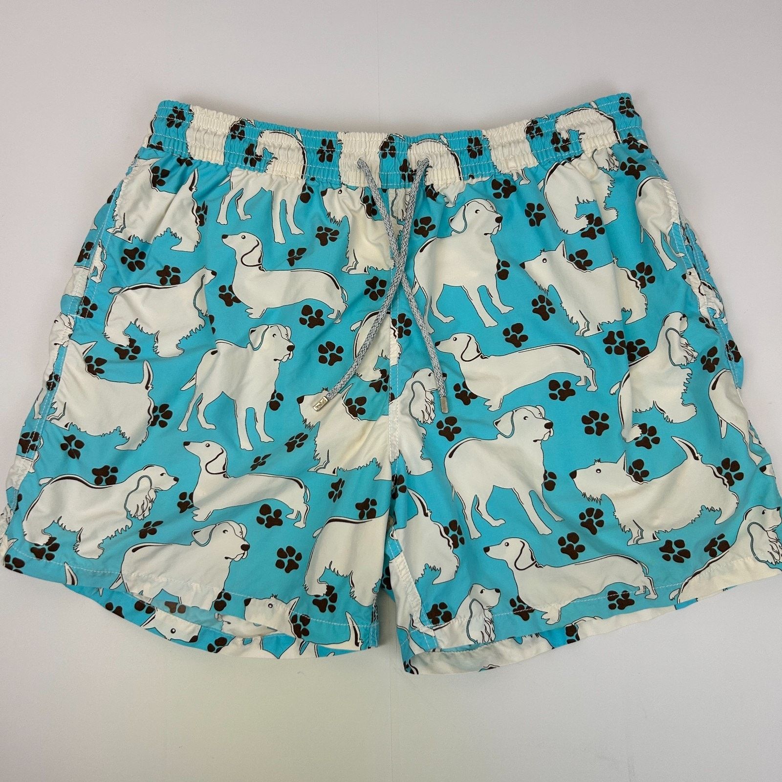 Vilebrequin Vilebrequin Dogs Paw Prints Swimming Trunks Shorts Blue 4XL Size US 40 / EU 56 - 2 Thumbnail