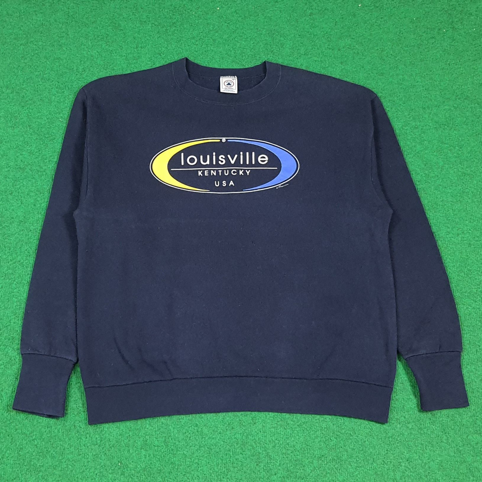 Delta Vintage 90s USA Retro Louisville Kentucky Sweatshirt C286N5 Size US L / EU 52-54 / 3 - 1 Thumbnail