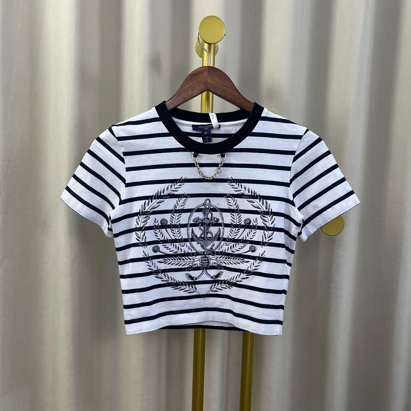 Louis Vuitton Louis Vuitton Striped Graphic T-Shirt Size XS Size XS / US 0-2 / IT 36-38 - 1 Thumbnail