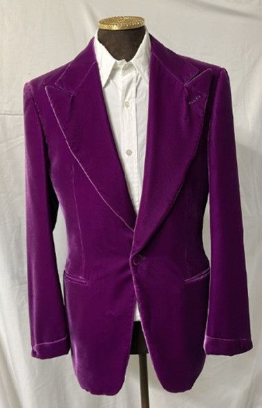 Tom Ford o1loc1c0925 11ML40 Velvet Jacket in Purple Size US L / EU 52-54 / 3 - 1 Preview