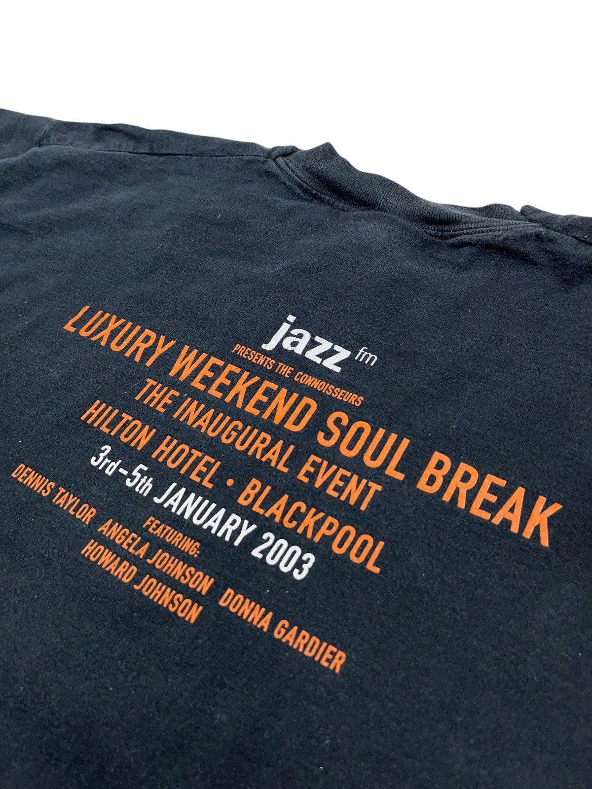Band Tees × Vintage Vintage 2003 Jazz FM Weekend Soul Break Hilton Hotel T-shirt Size US XL / EU 56 / 4 - 6 Thumbnail
