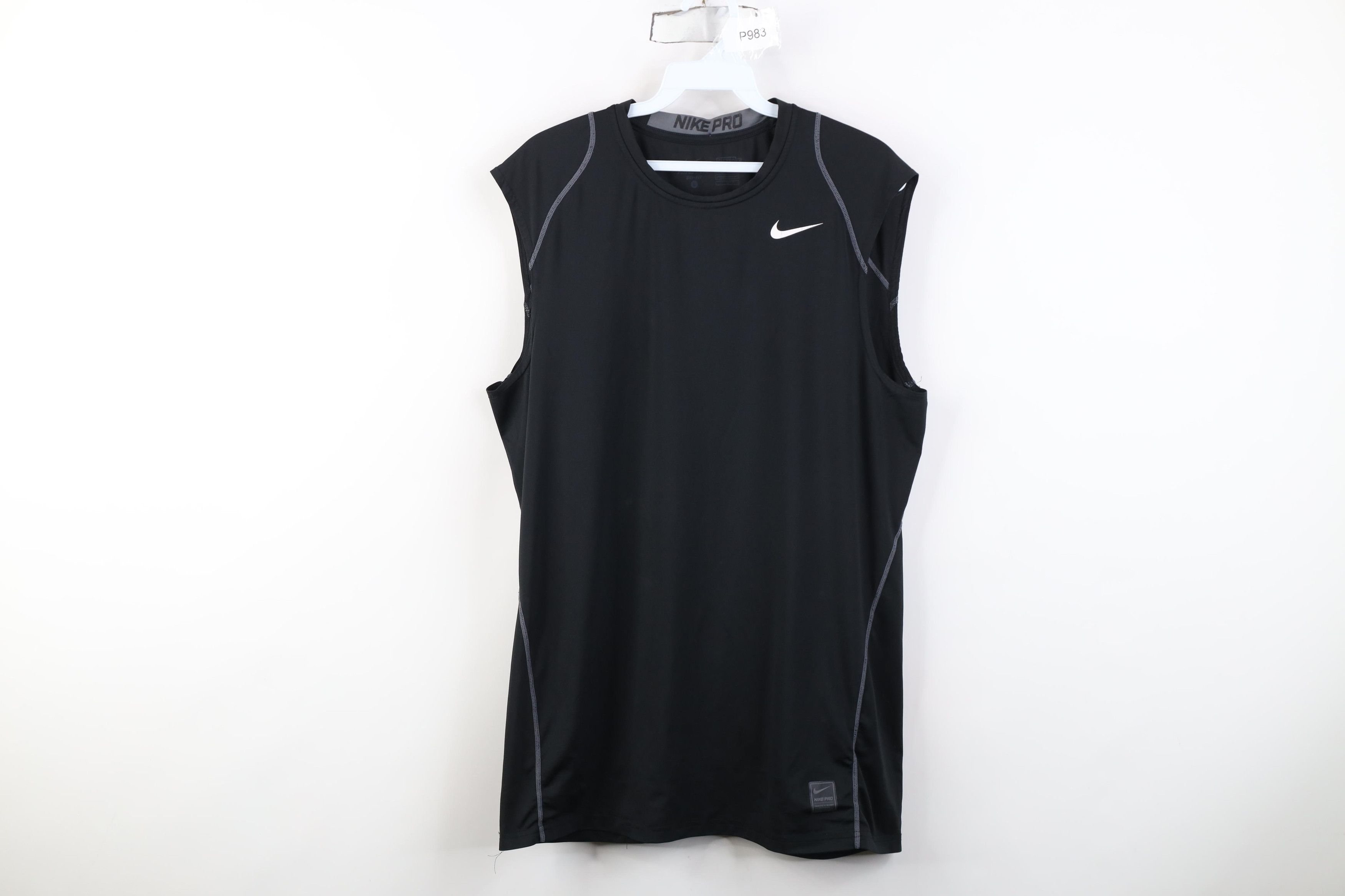 Nike Nike Pro Combat Compression Sleeveless Muscle T-Shirt Black Size US L / EU 52-54 / 3 - 1 Thumbnail
