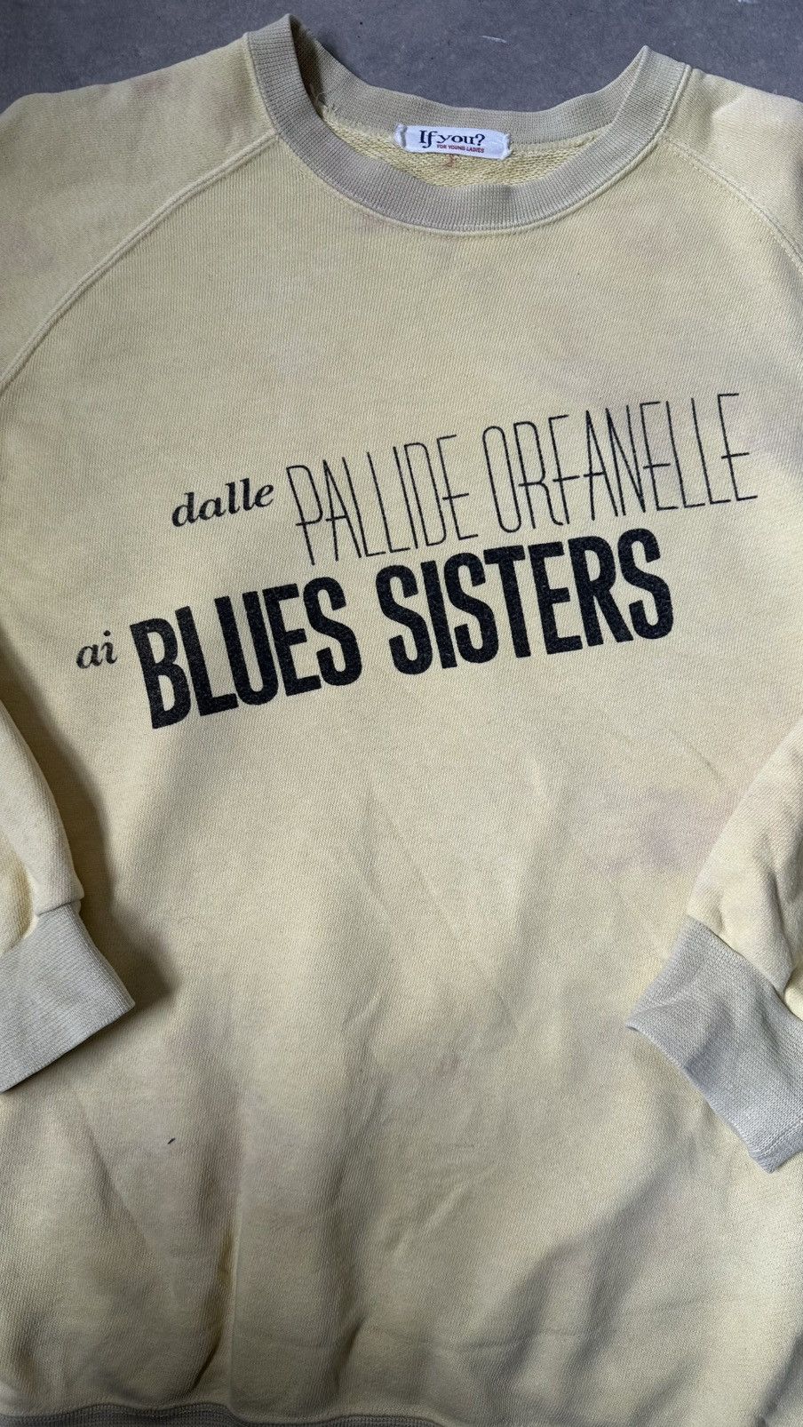Vintage VINTAGE BLUES SISTERS DALLE PALLIDE ORFANELLE SWEATSHIRT Size US M / EU 48-50 / 2 - 4 Thumbnail