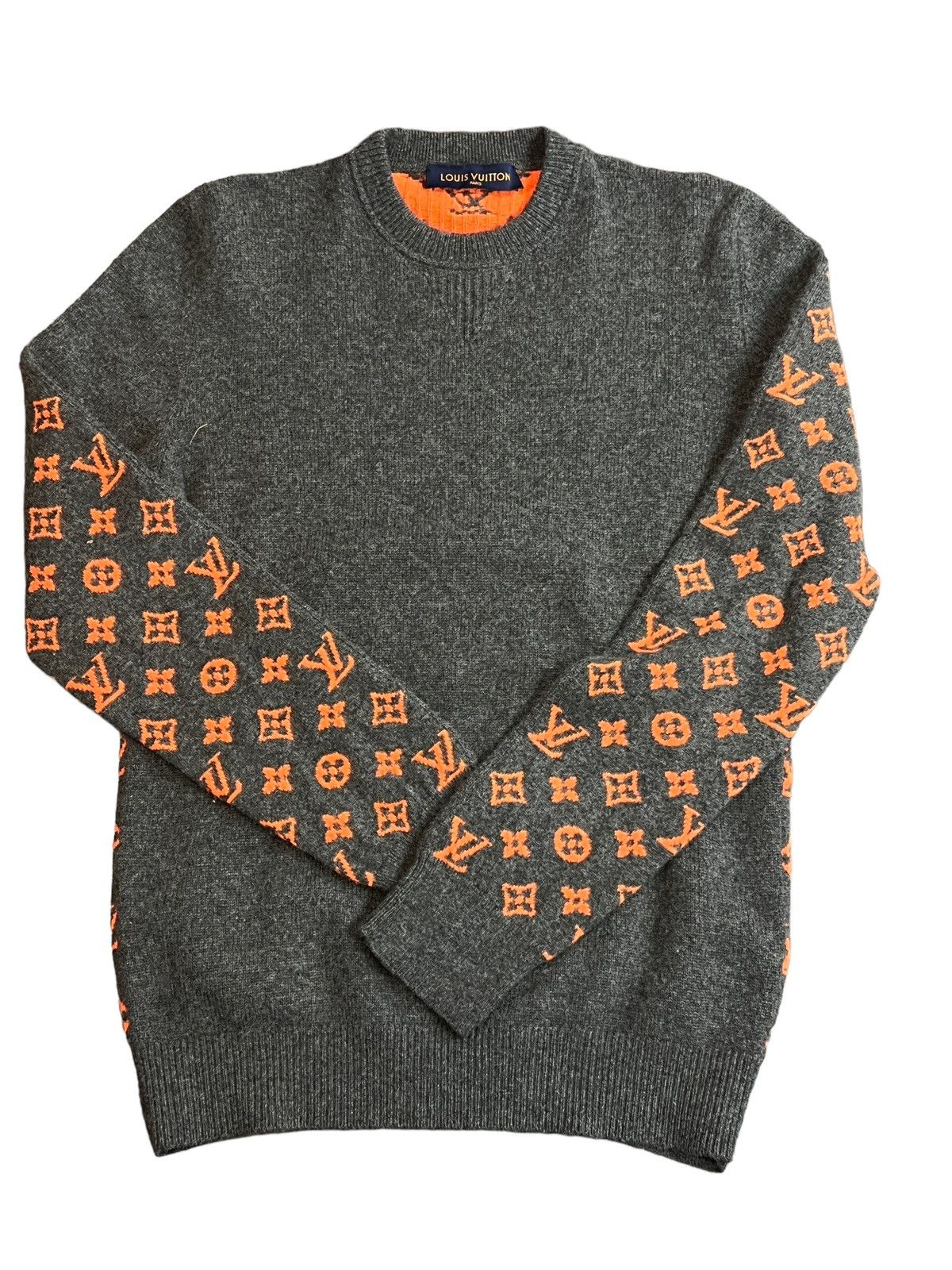 image of Louis Vuitton Monogram Cashmere Sweater, Men's (Size Small)