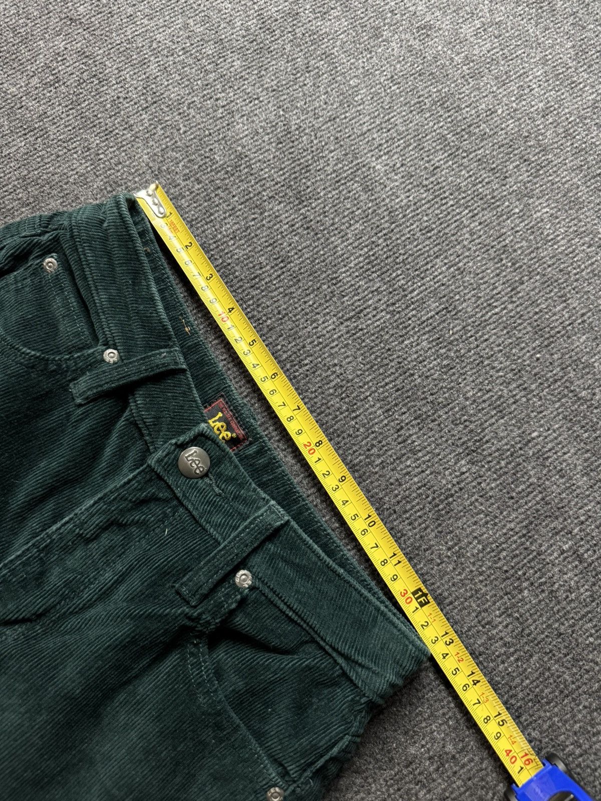 Lee 00s Lee CAROL Corduroy Pants Green Straight Y2K Women W27 Size 27" / US 4 / IT 40 - 15 Thumbnail