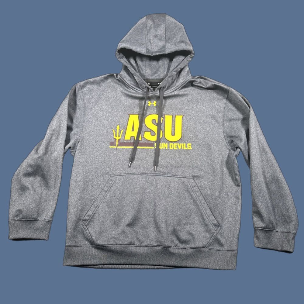 Under Armour ASU Sun Devils Under Armour Hoodie Sweatshirt Mens XL Gray Loose Fit Size US XL / EU 56 / 4 - 1 Thumbnail