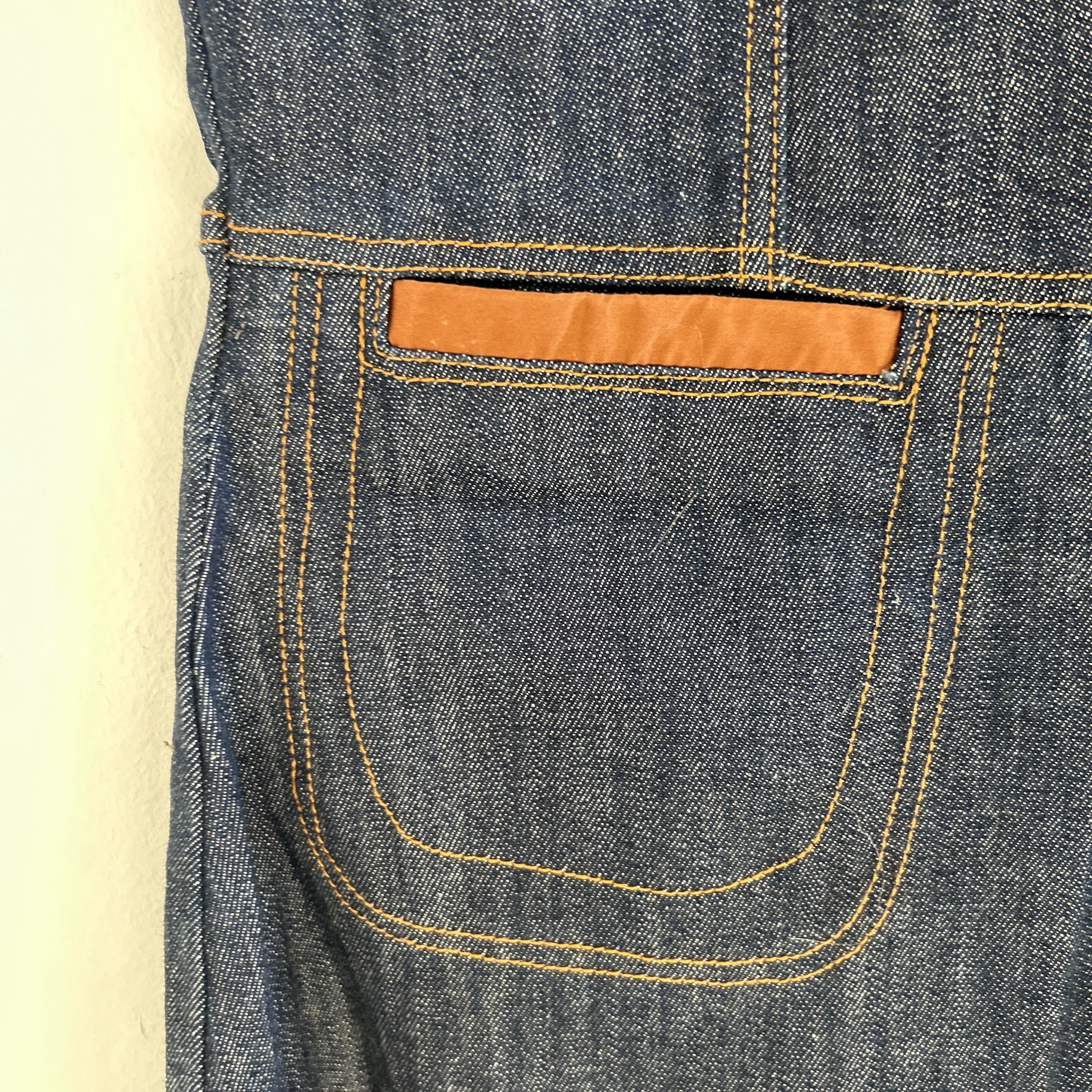 Vintage Vintage 70s Denim Shift Dress Size L / US 10 / IT 46 - 9 Thumbnail