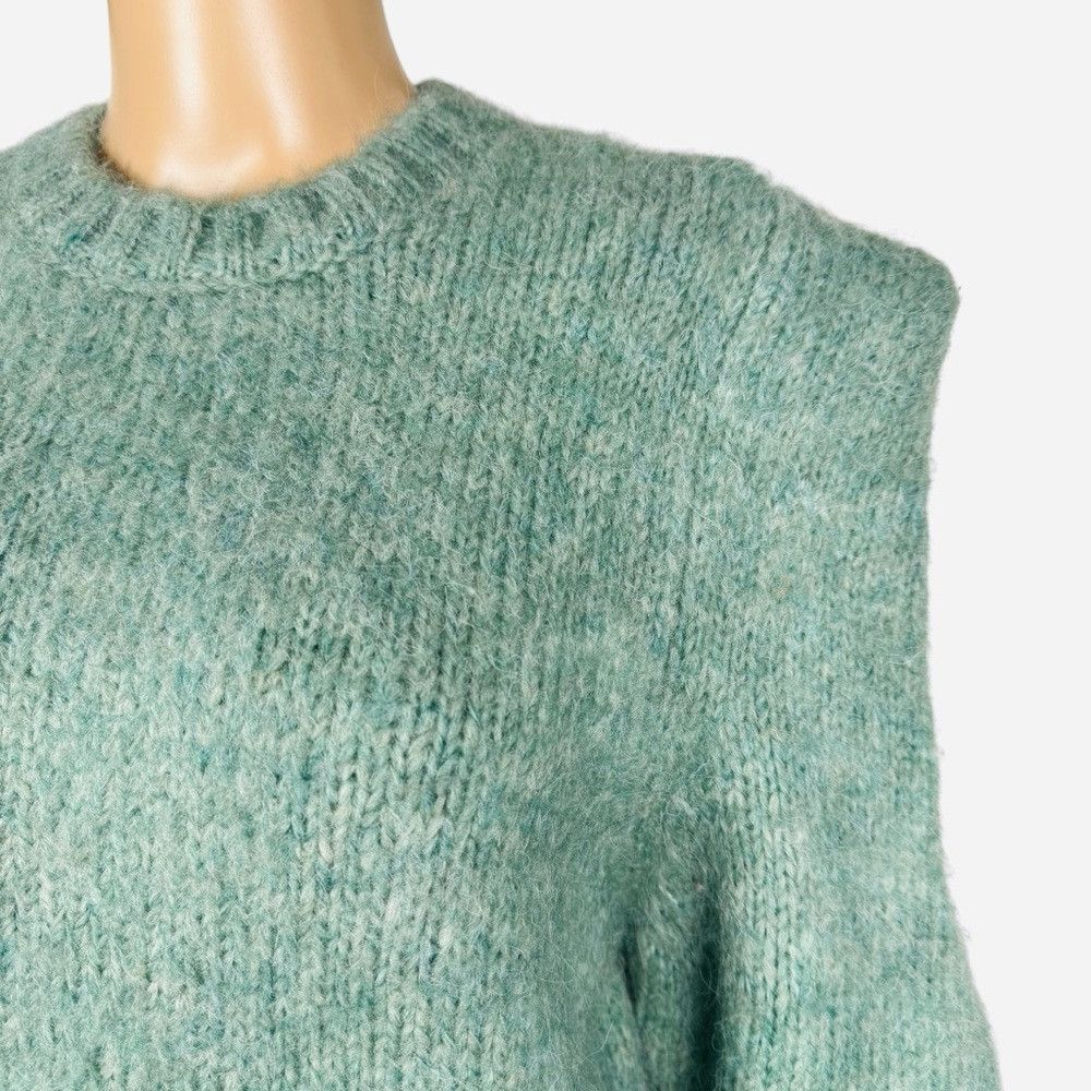 Zara NWT New Zara Blogger Favorite Sage Shoulder Detail Sweater Size S / US 4 / IT 40 - 8 Thumbnail