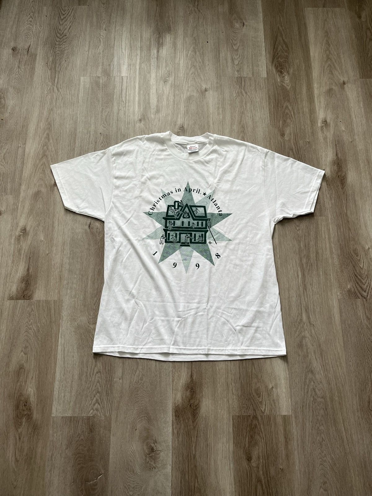Vintage 1998 Christmas in April Atlanta Shirt Size US XL / EU 56 / 4 - 1 Thumbnail