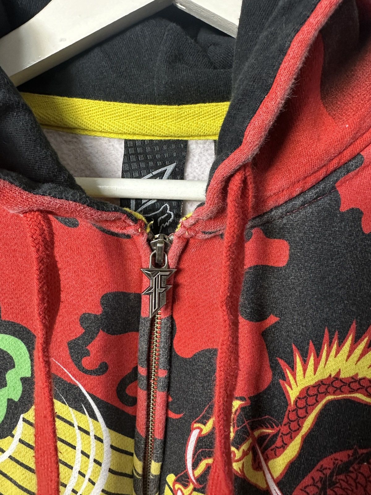 Fox Racing 🔥Vintage Fox Racing Dragon Print Ed Hardy Style Hoodie Japan Size US M / EU 48-50 / 2 - 6 Thumbnail