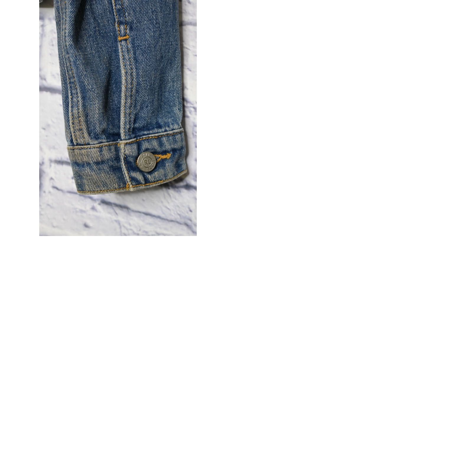Polo Ralph Lauren VINTAGE Polo Ralph Lauren Denim Trucker Jacket Womens XS Distressed Denim Blue Size XS / US 0-2 / IT 36-38 - 9 Thumbnail