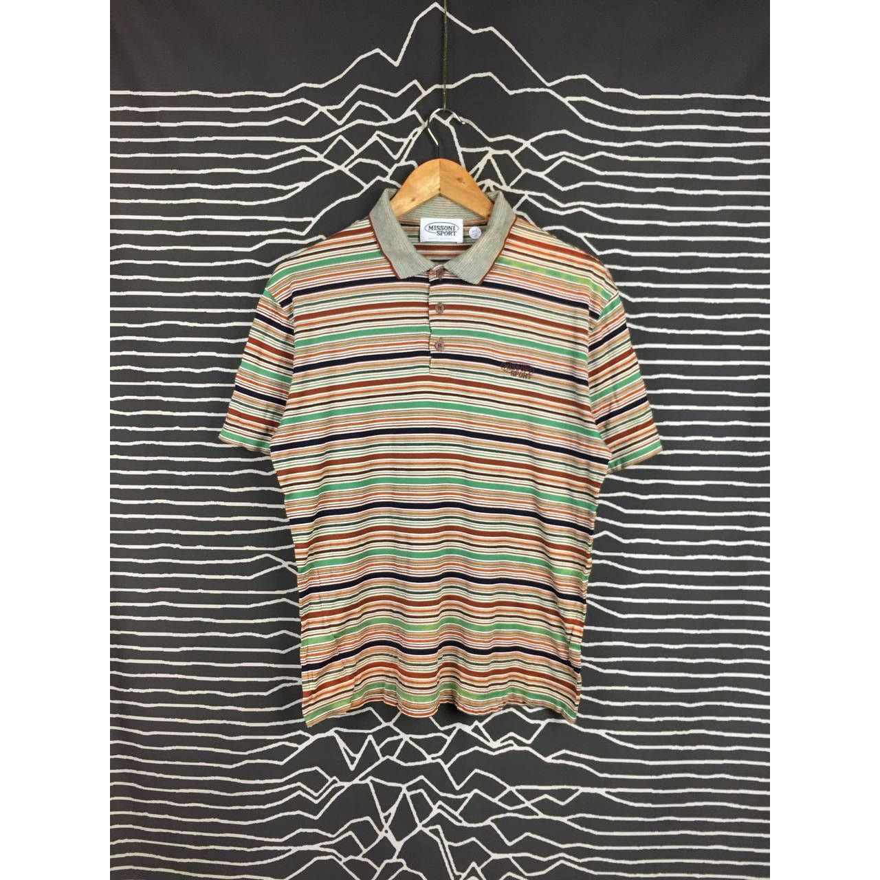 Missoni Vtg Missoni Sport Made In Italy Multicolor Stripe Polo Tee Size US S / EU 44-46 / 1 - 2 Thumbnail
