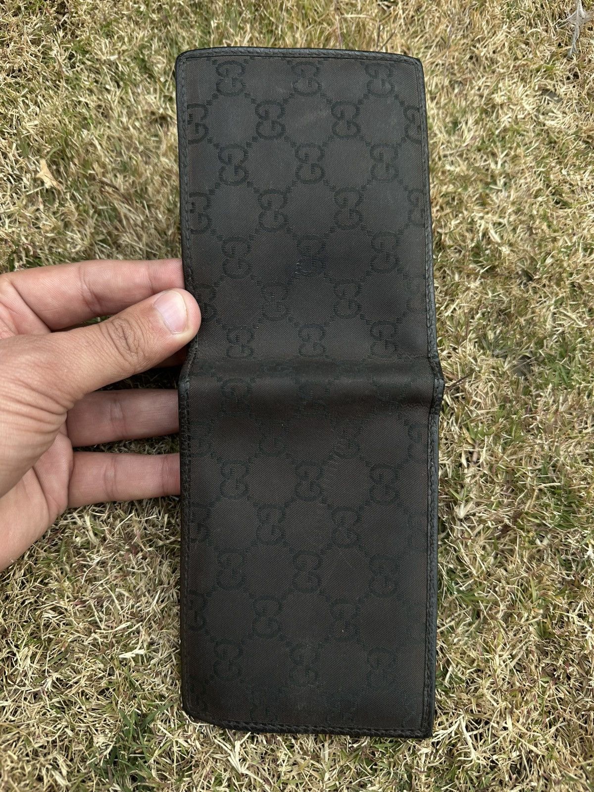 Gucci GUCCI MONOGRAM GG CANVAS LEATHER BI-FOLD WALLET ,COIN POUCH Size 26 - 6 Thumbnail