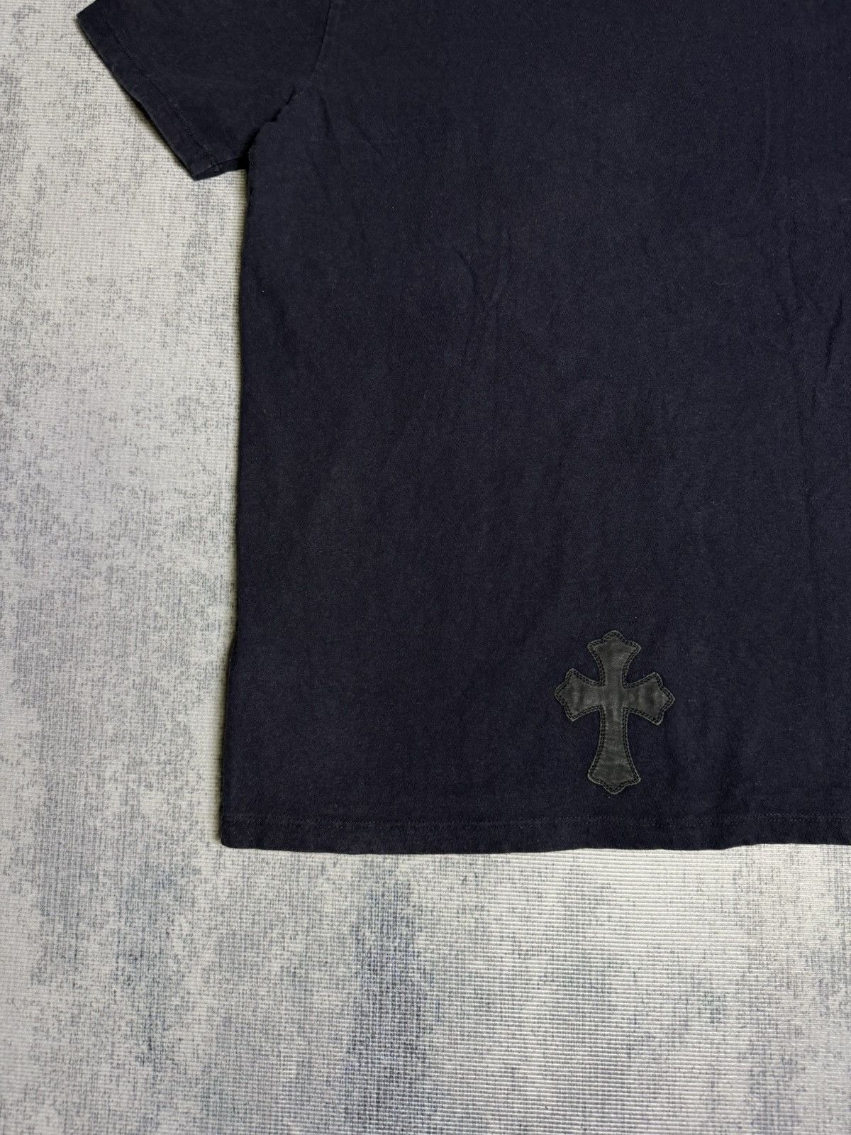 Chrome Hearts Chrome Hearts Leather Cross Patch Pocket Tee Size US L / EU 52-54 / 3 - 9 Thumbnail