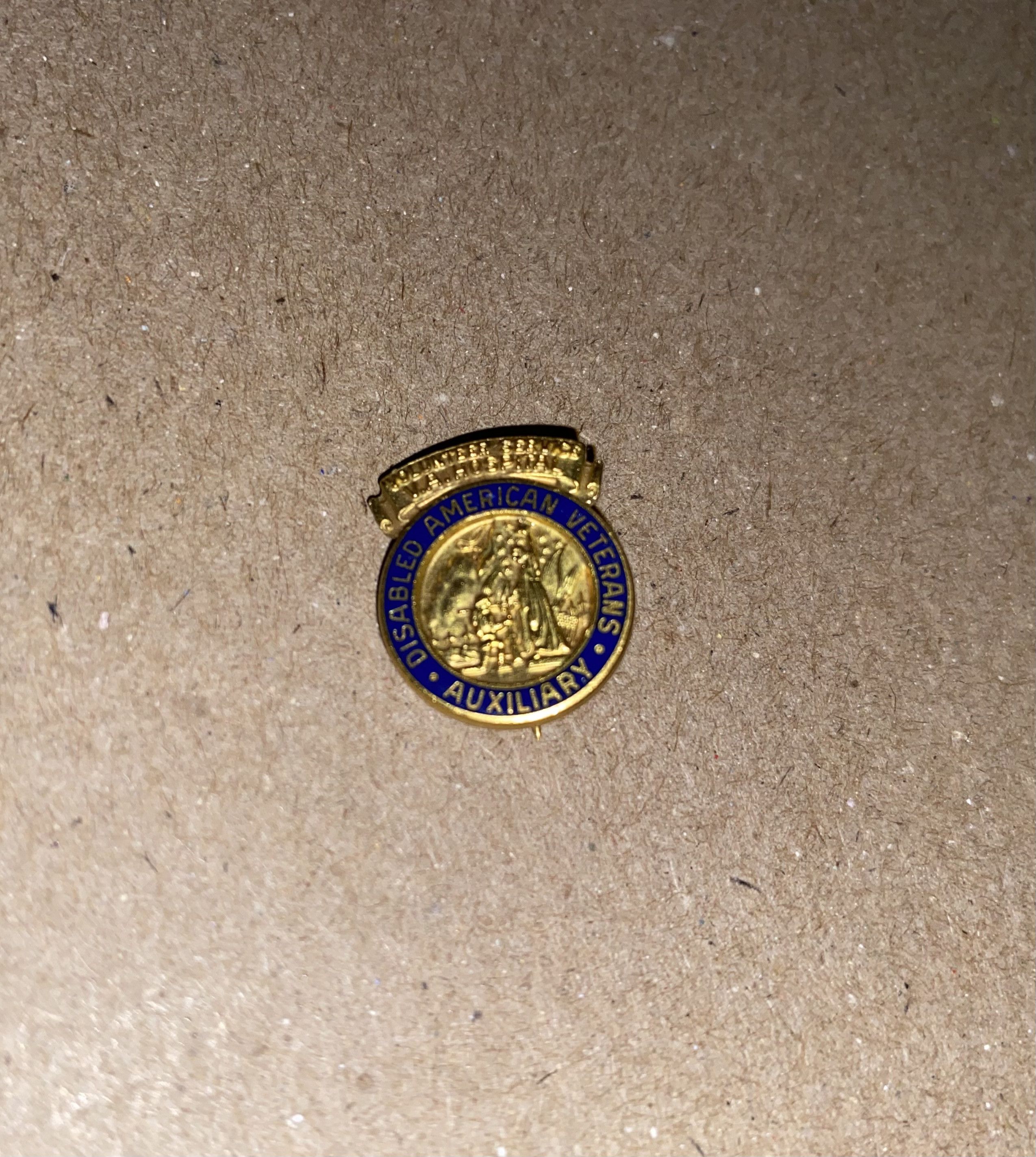 Vintage vtg Disabled American Veterans Enamel Pin Brooch Auxiliary ! Size ONE SIZE - 2 Thumbnail