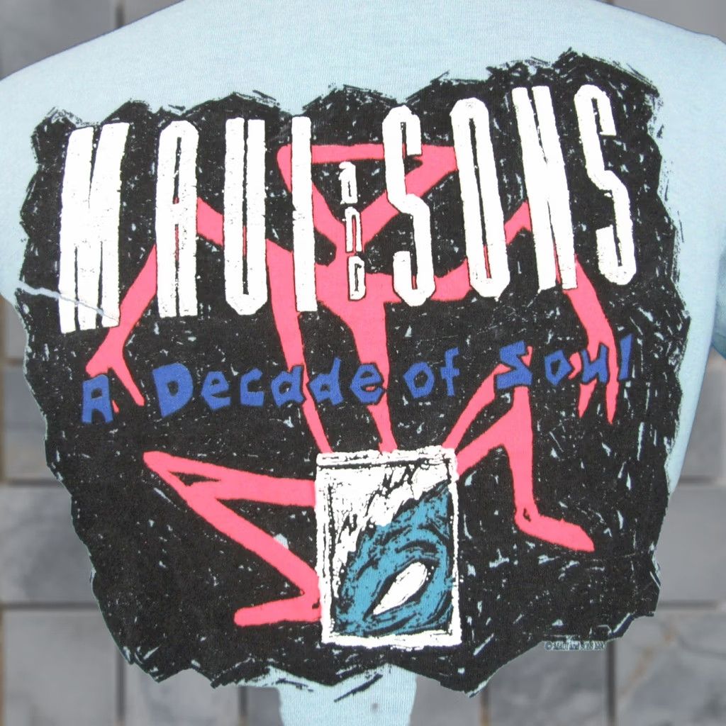 Vintage VINTAGE MAUI & SONS Shirt XS 80s 90s A DECADE OF SOUL surf beach single stitch Men Size US XS / EU 42 / 0 - 1 Thumbnail
