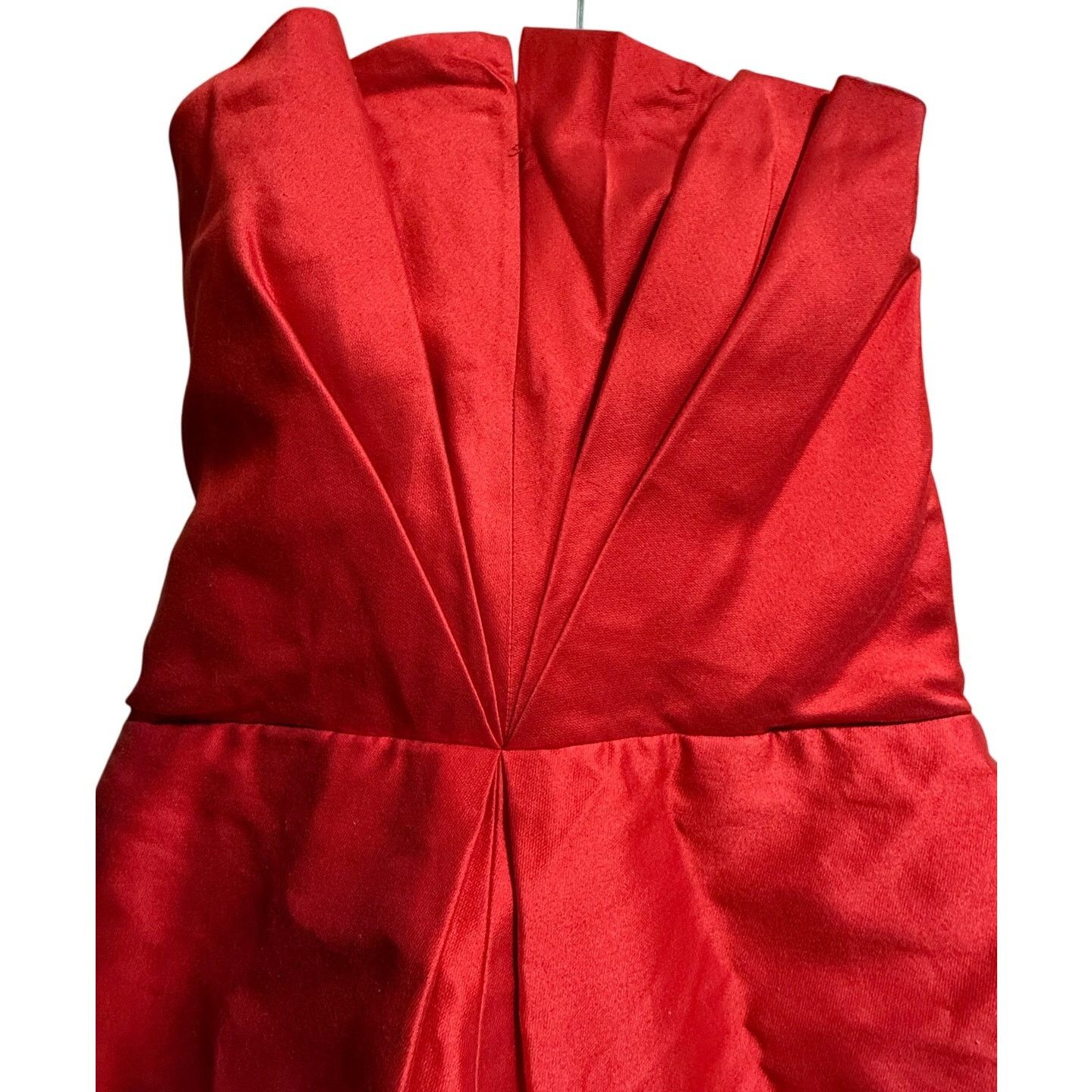 open lace back dress Primavera Couture 3519 Size 10 Red Cocktail Dress V Neckline Beaded Formal main image 0