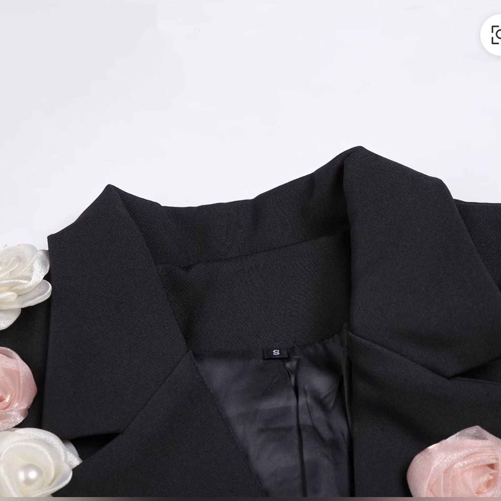 Other New Chic Black Floral Women's Blazer size S Size S / US 4 / IT 40 - 3 Thumbnail