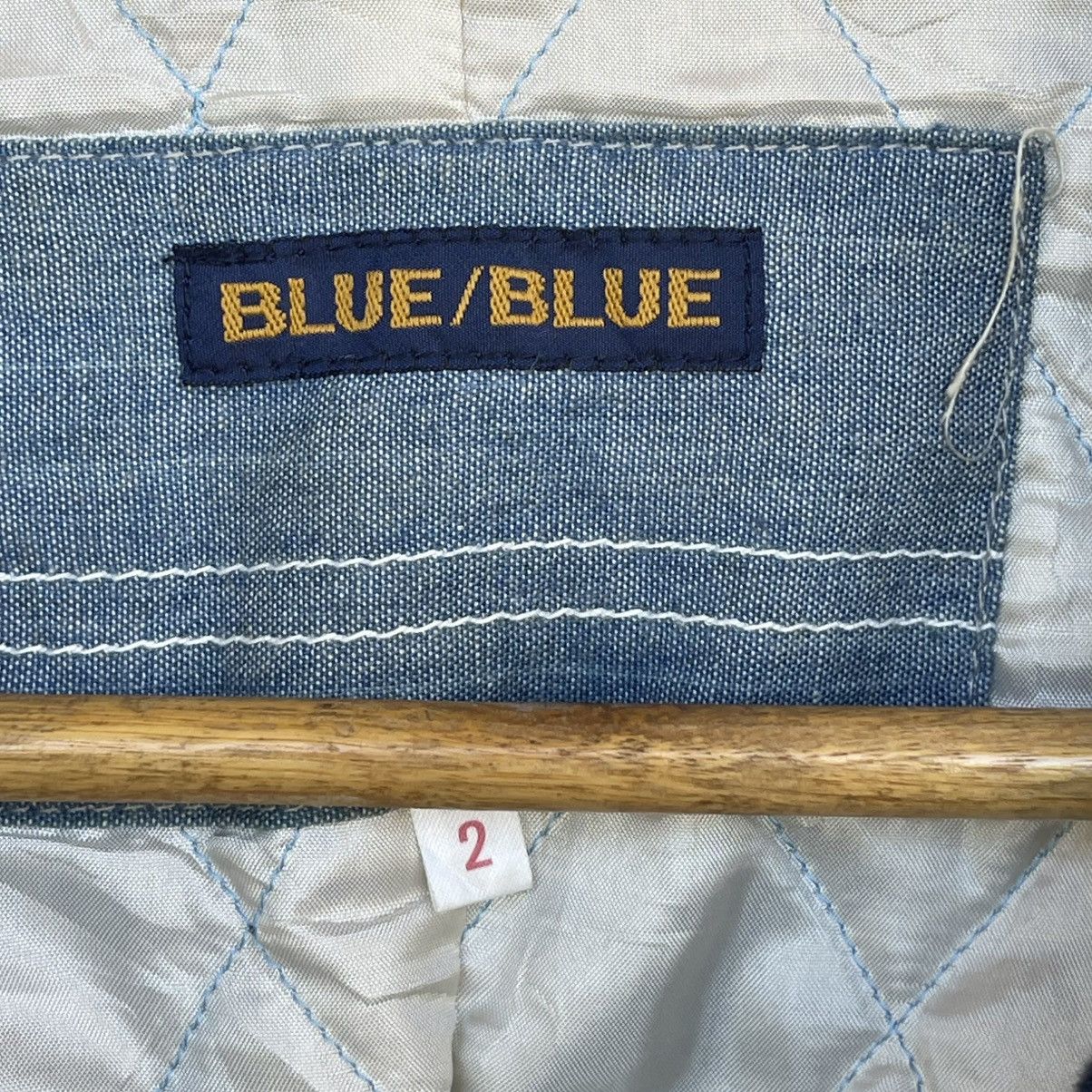 Blue Blue Japan Blue Blue Japan Indigo Knit Collar Quilted Denim Long Coat Size US M / EU 48-50 / 2 - 10 Thumbnail