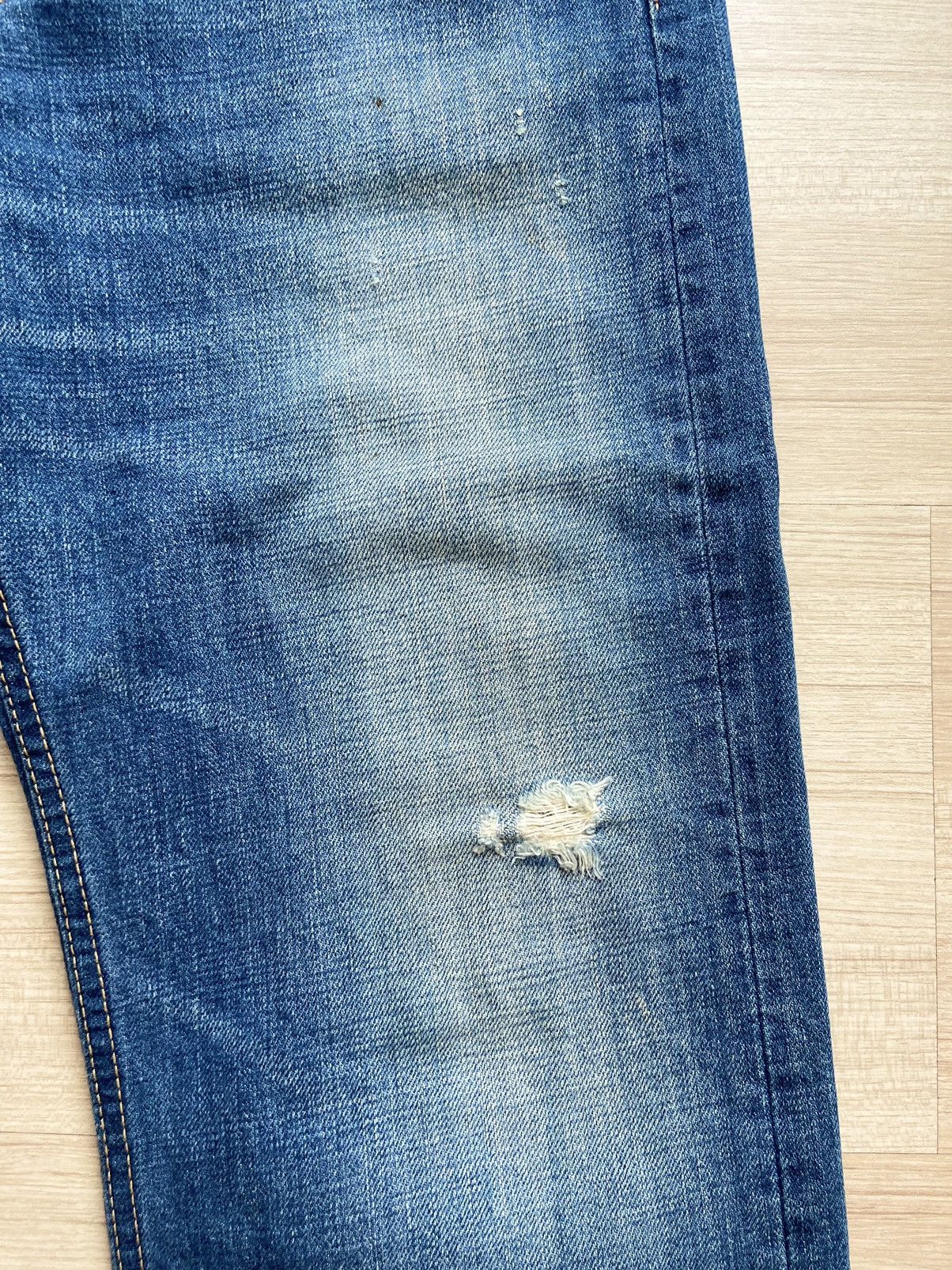 Japanese Brand D.m.g / DM Gye distressed denim Size US 32 / EU 48 - 3 Thumbnail