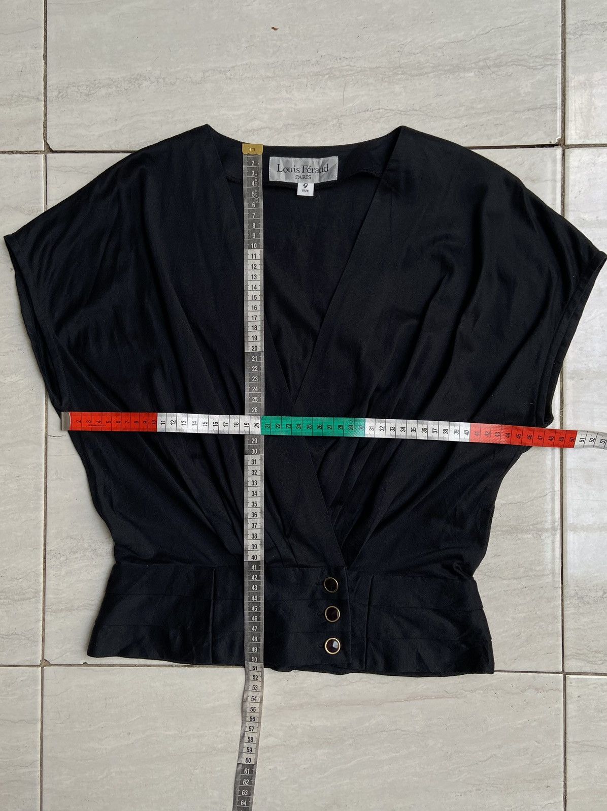 Louis Feraud LOUIS FERAUD Navy Blouse Size XS / US 0-2 / IT 36-38 - 6 Thumbnail