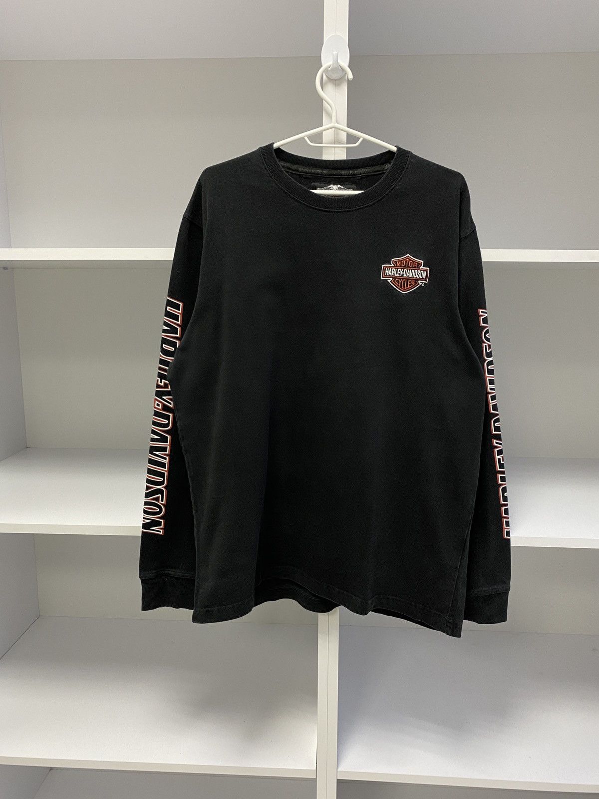 Harley Davidson × Vintage Vintage Harley Davidson Long Sleeve sweatshirt Size US L / EU 52-54 / 3 - 1 Thumbnail
