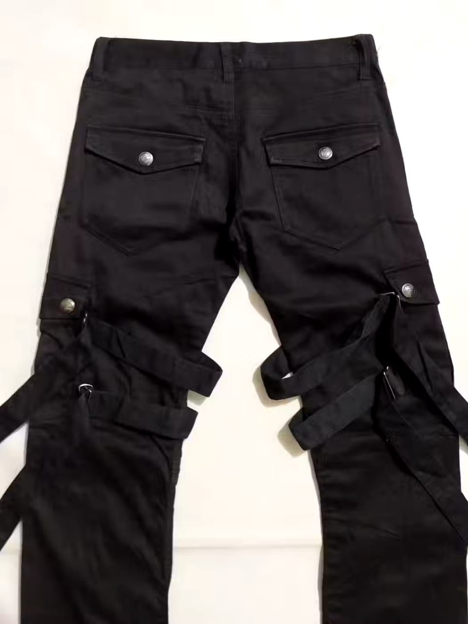 Japanese Brand BG- SHO Bondage Cargo Punk Pants Size US 29 - 6 Thumbnail