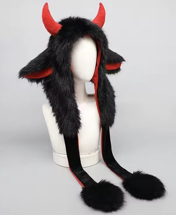 Japanese Brand Fluffy Yak Cow Ear Warm Thick Faux Fur Hat Size ONE SIZE - 1 Thumbnail