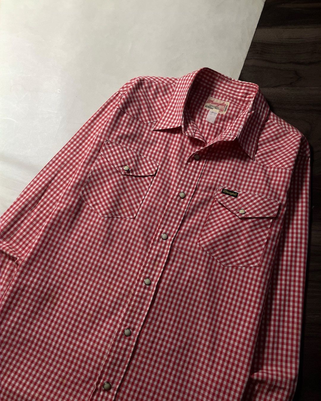 Wrangler Western Shirt Double Pocket WRANGLER Size L Size US L / EU 52-54 / 3 - 3 Thumbnail