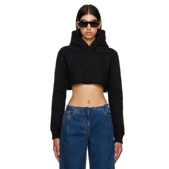 Givenchy Givenchy Black Cropped Hoodie - NEW WITH TAGS Size L / US 10 / IT 46 - 1 Thumbnail