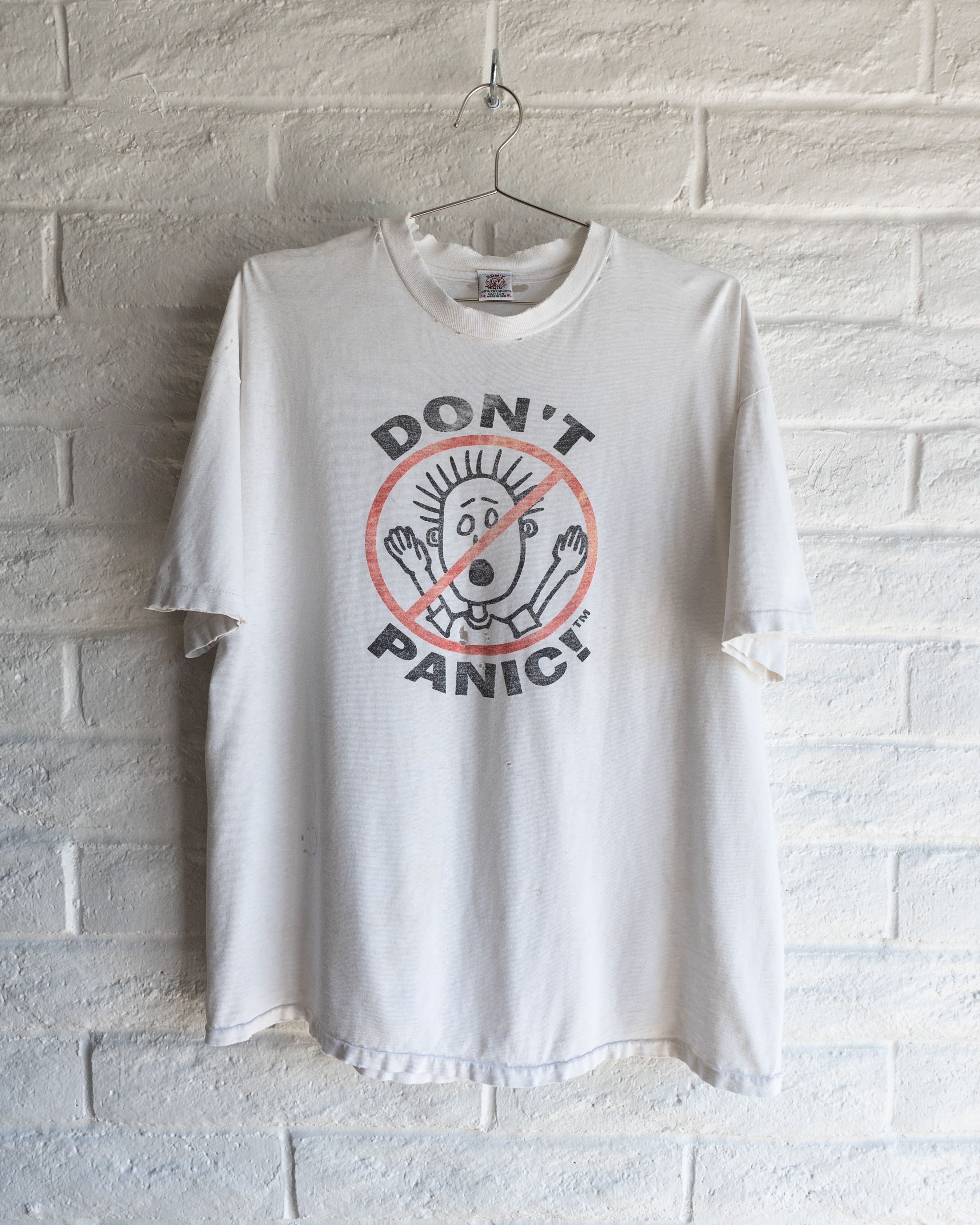 Don't Panic Vintage Distressed Shirt