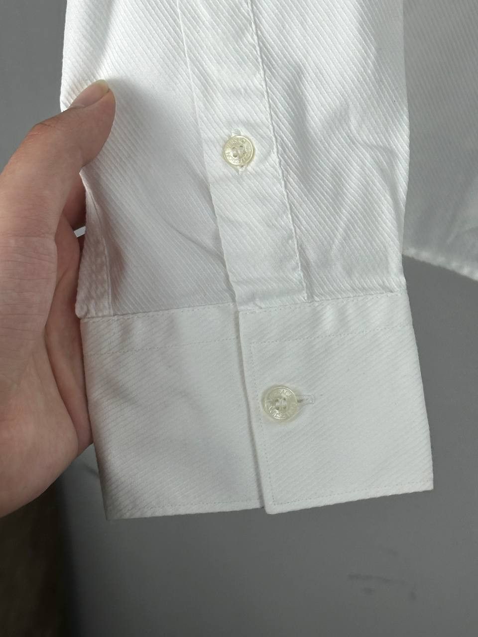Versace Versace White Luxury Long Sleeve Shirt Size US L / EU 52-54 / 3 - 9 Thumbnail
