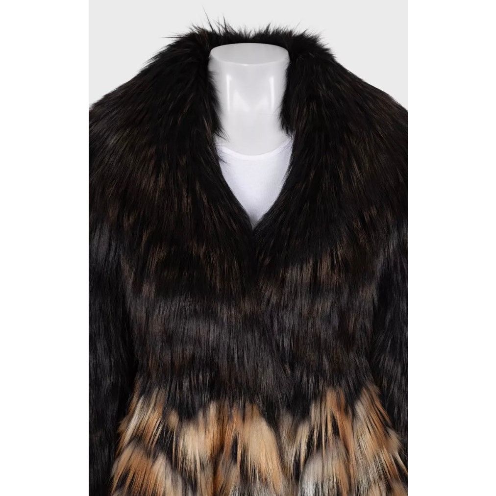 Blumarine Blumarine Brown Fox Fur Coat Size 40 / S Size S / US 4 / IT 40 - 4 Thumbnail
