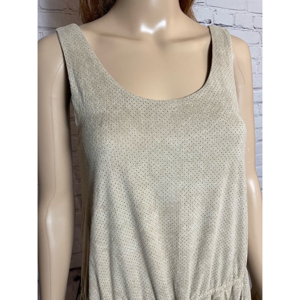 Free People NWT New $88 Free People Beige Perforated Tunic Mini Dress S Size M / US 6-8 / IT 42-44 - 2 Thumbnail