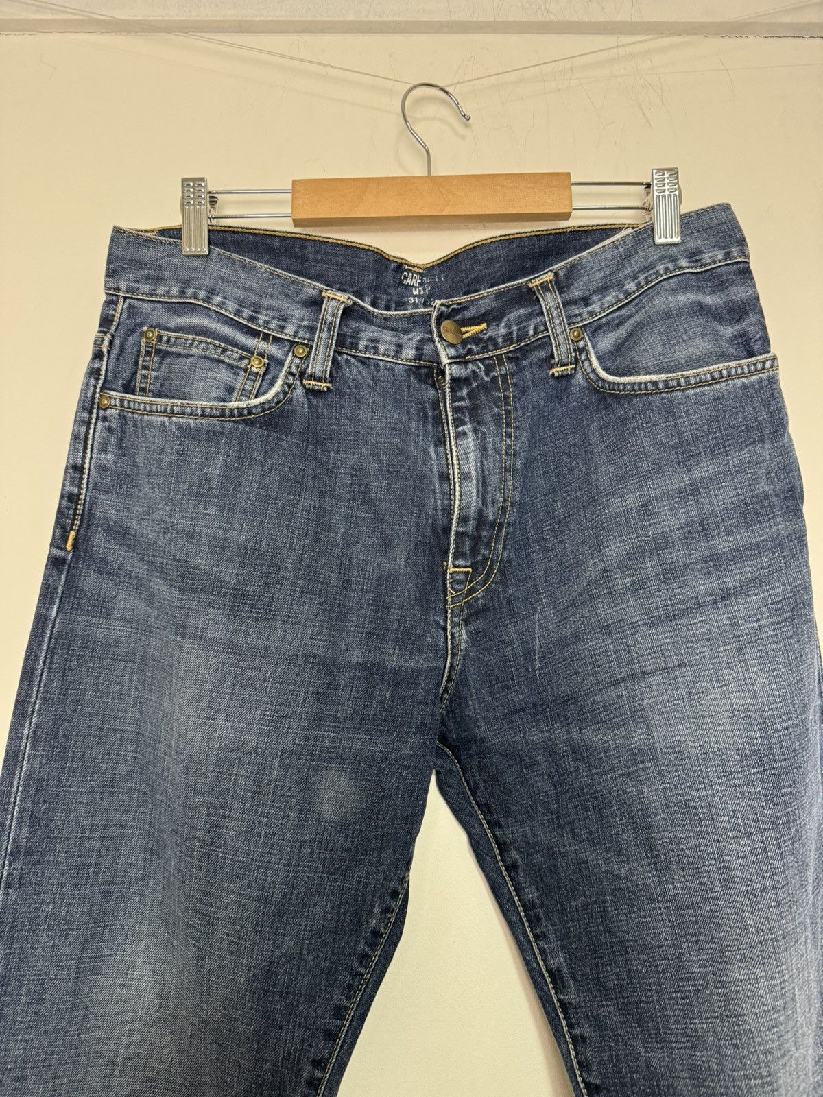 Carhartt Carhartt denim jeans selvedge davies pants streetwear work Size US 31 - 4 Thumbnail