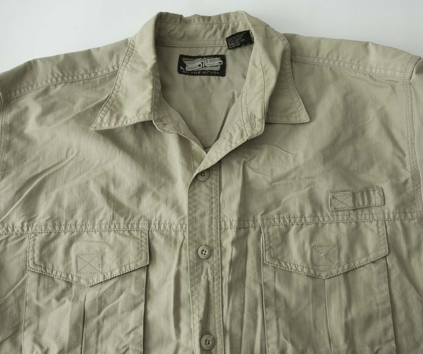 Vintage On The Brink Vintage Shirt Size XL Safari Brown Size US XL / EU 56 / 4 - 2 Thumbnail