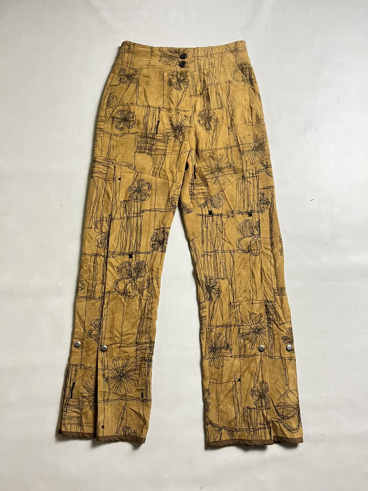 Andersson Bell 💸ACCEPT BINDING💸 Andersson Bell Celina Flower Trousers Size 26" / US 2 / IT 38 - 1 Thumbnail