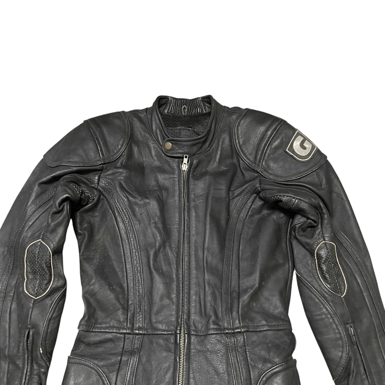 Leather Vintage 90's Giulio Leather Jumpsuit Racing Coveralls Size US 28 / EU 44 - 2 Thumbnail