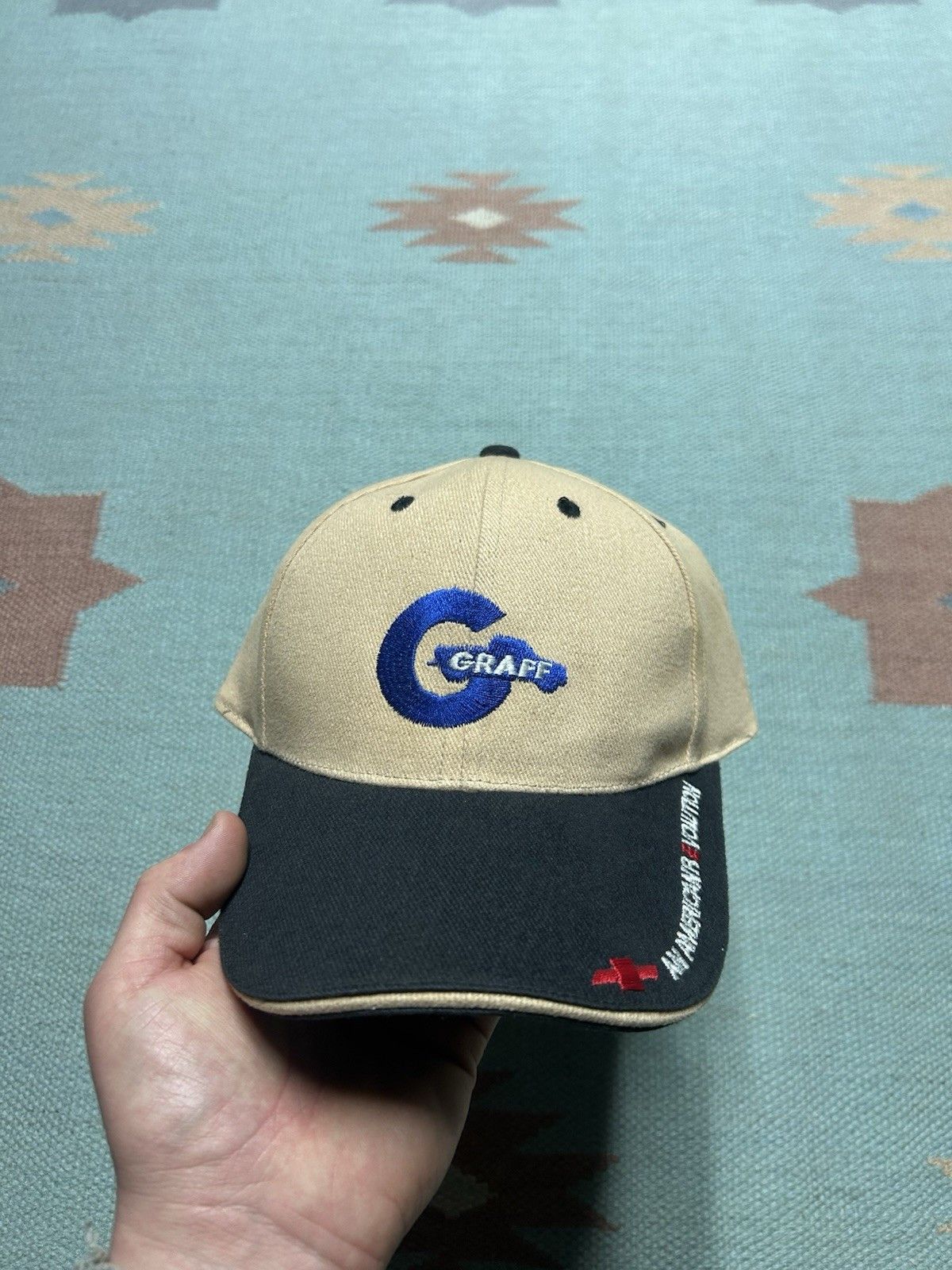 Vintage Vtg strap hat Chevy Graff car dealership bay city Michigan Size ONE SIZE - 2 Thumbnail