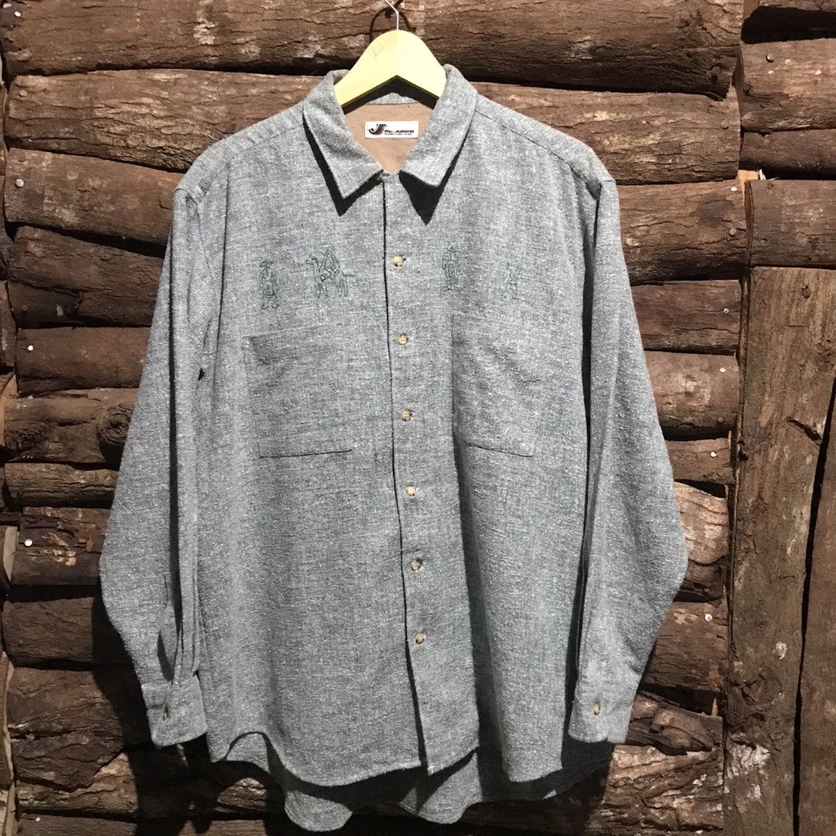 Mr Junko Junko Koshino 1990s lightweight patterned green and black jumper