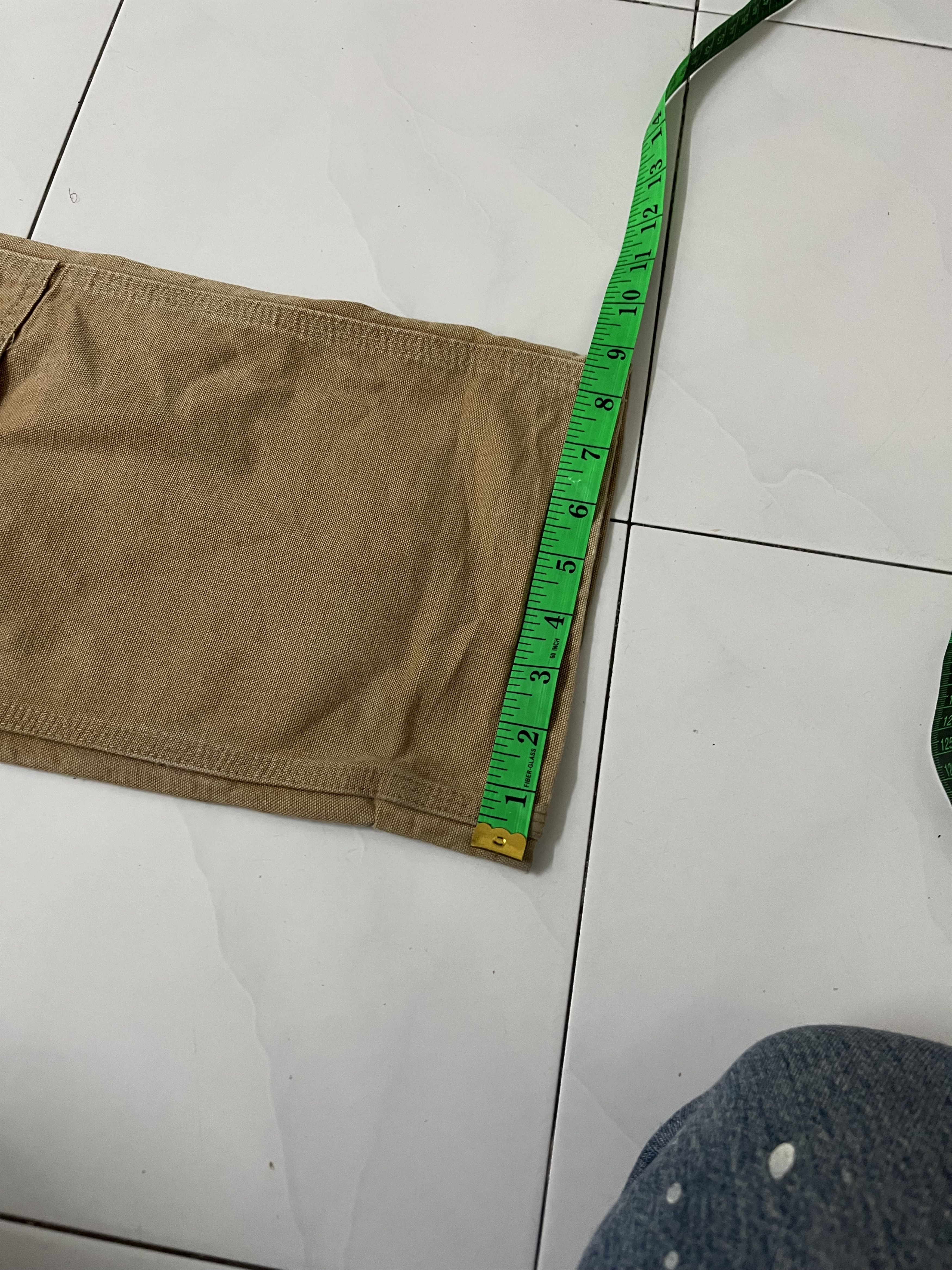 Carhartt Carhatt Double Knee Dungaree Sun Faded Distressed Pants Size US 34 / EU 50 - 15 Thumbnail