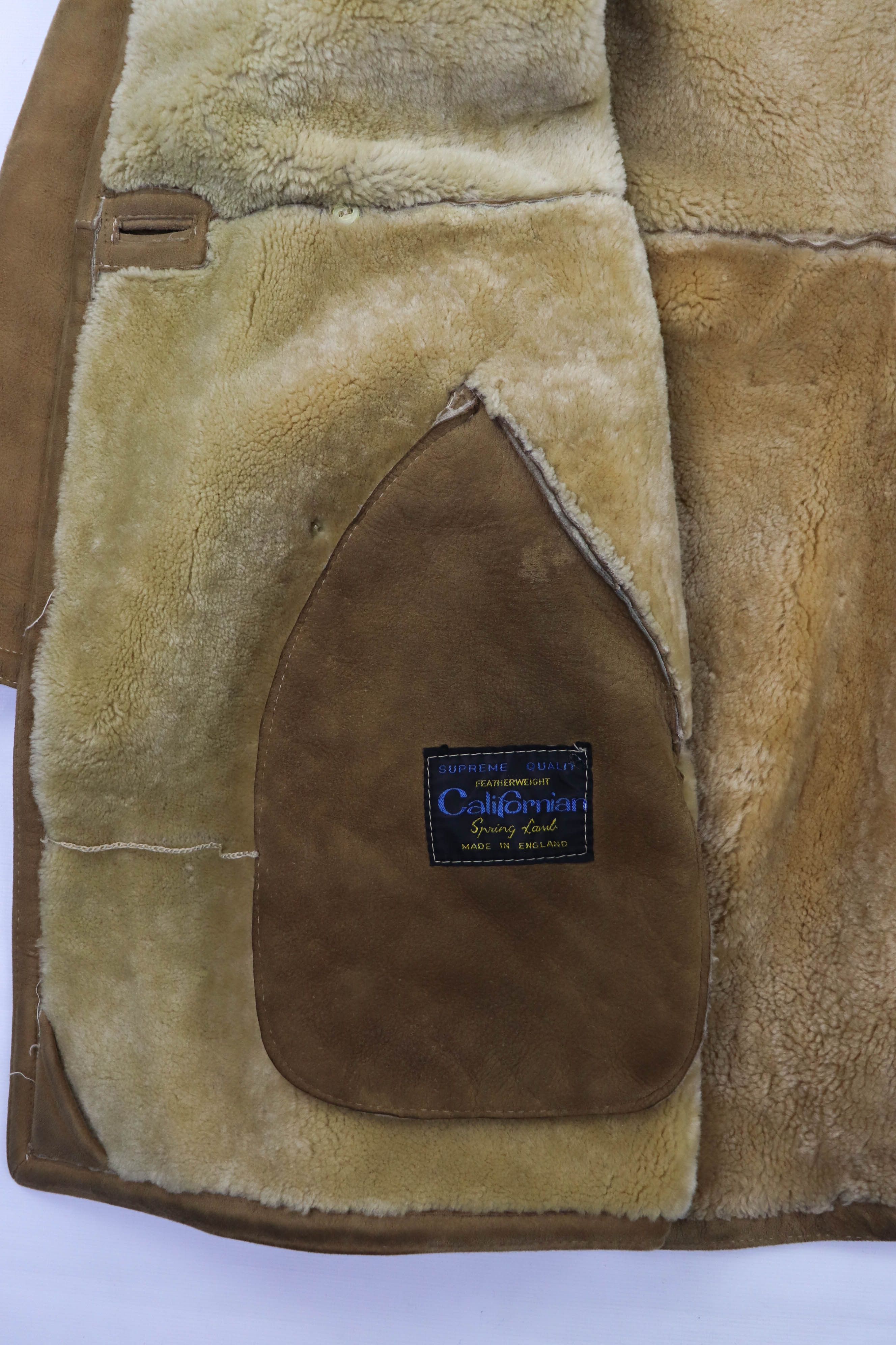 Harrods Vintage Californian Spring Lamb England Made Shearling Coat Size US M / EU 48-50 / 2 - 17 Thumbnail