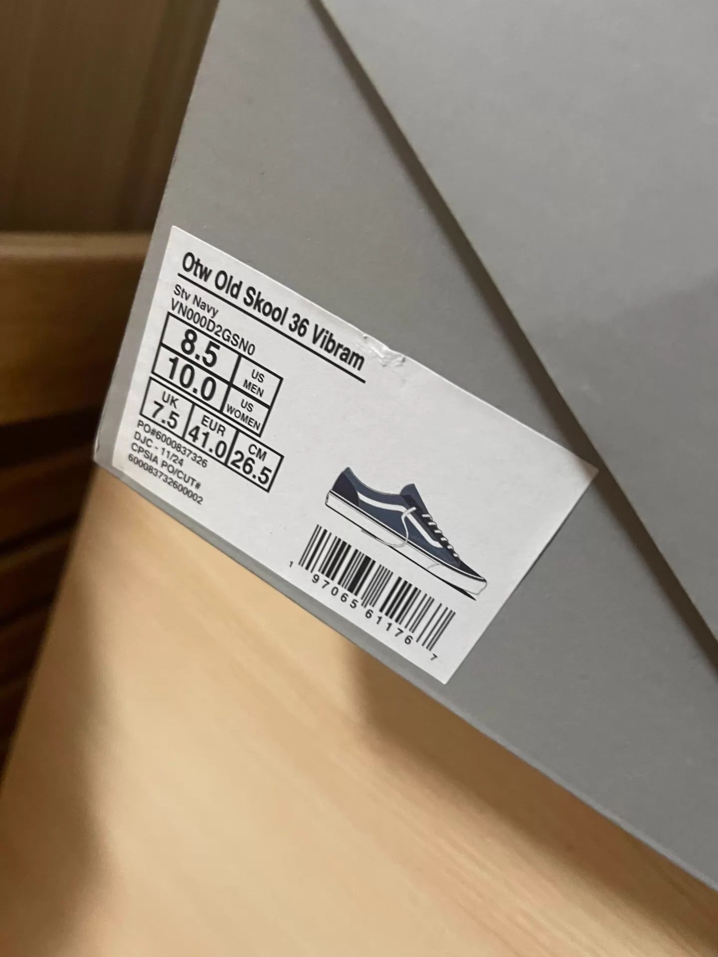 Vans Vans Old Skool 36 Vibram Black / Blue-Black EUR 41 Size US 8.5 / EU 41-42 - 8 Thumbnail