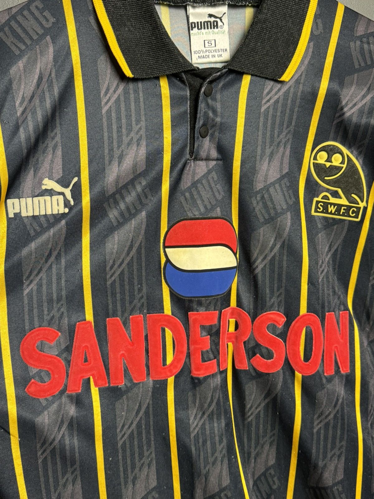 Puma Sheffield Wednesday 93/95 Away Football Jersey Size US S / EU 44-46 / 1 - 3 Thumbnail