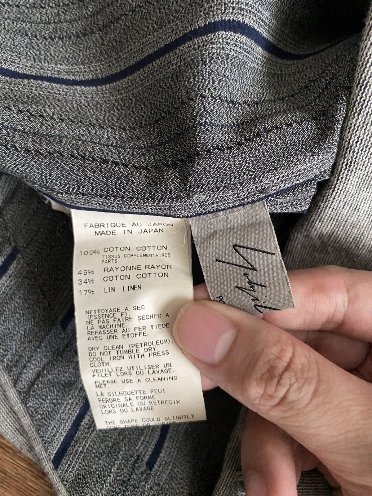 Yohji Yamamoto Yohji Yamamoto Pour Homme Cotton Striped Vest SS11 Size US M / EU 48-50 / 2 - 5 Thumbnail