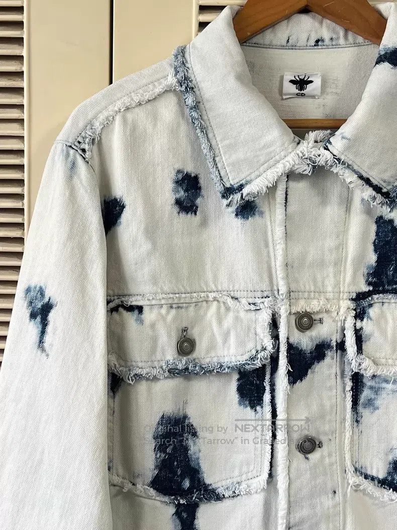 Dior Dior Little bee embroidery logo denim jacket Size XXS / US 00 / IT 34 - 4 Thumbnail