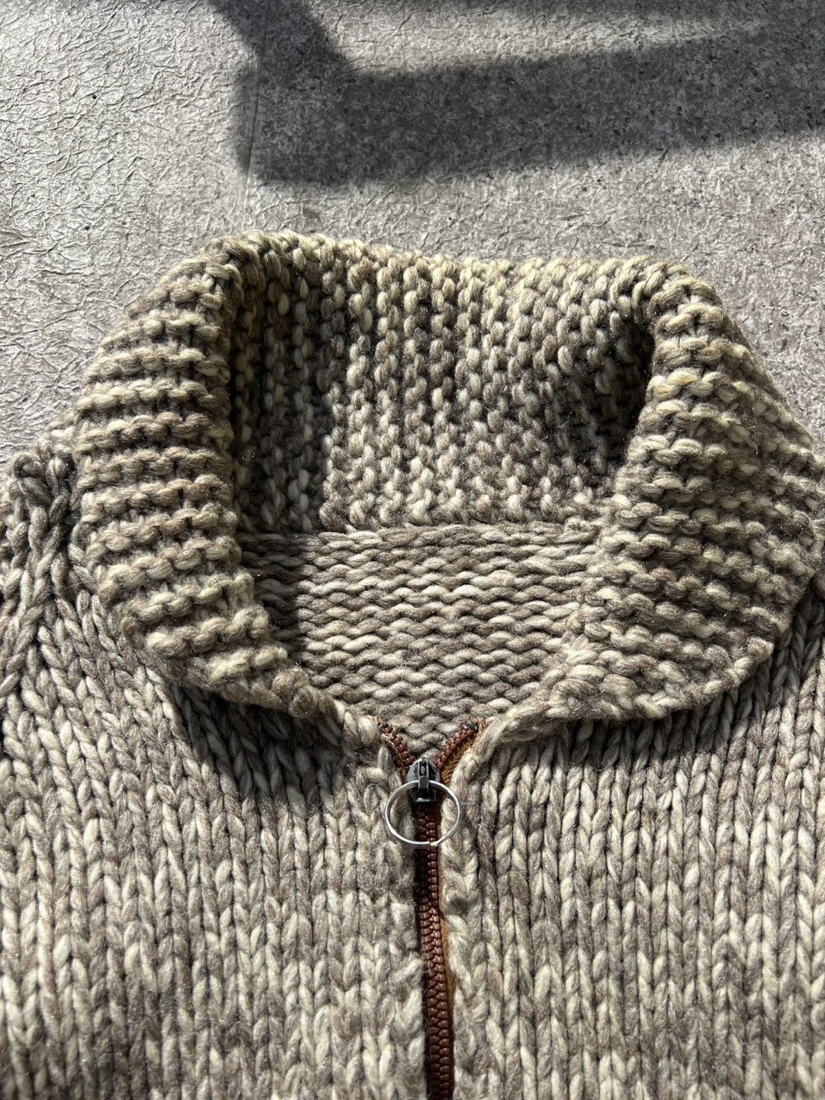 Handmade Authentic Handmade Cowichan Sweater Vintage Wool Knit Size US M / EU 48-50 / 2 - 2 Thumbnail