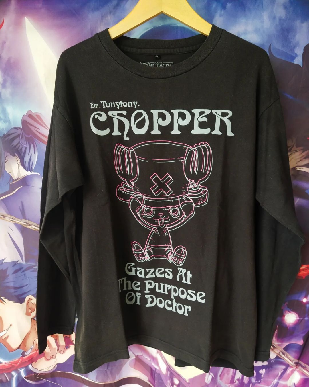 Anime × Japanese Brand One Piece Chopper Glitched Art Official Anime Longsleeve Size US XL / EU 56 / 4 - 1 Thumbnail